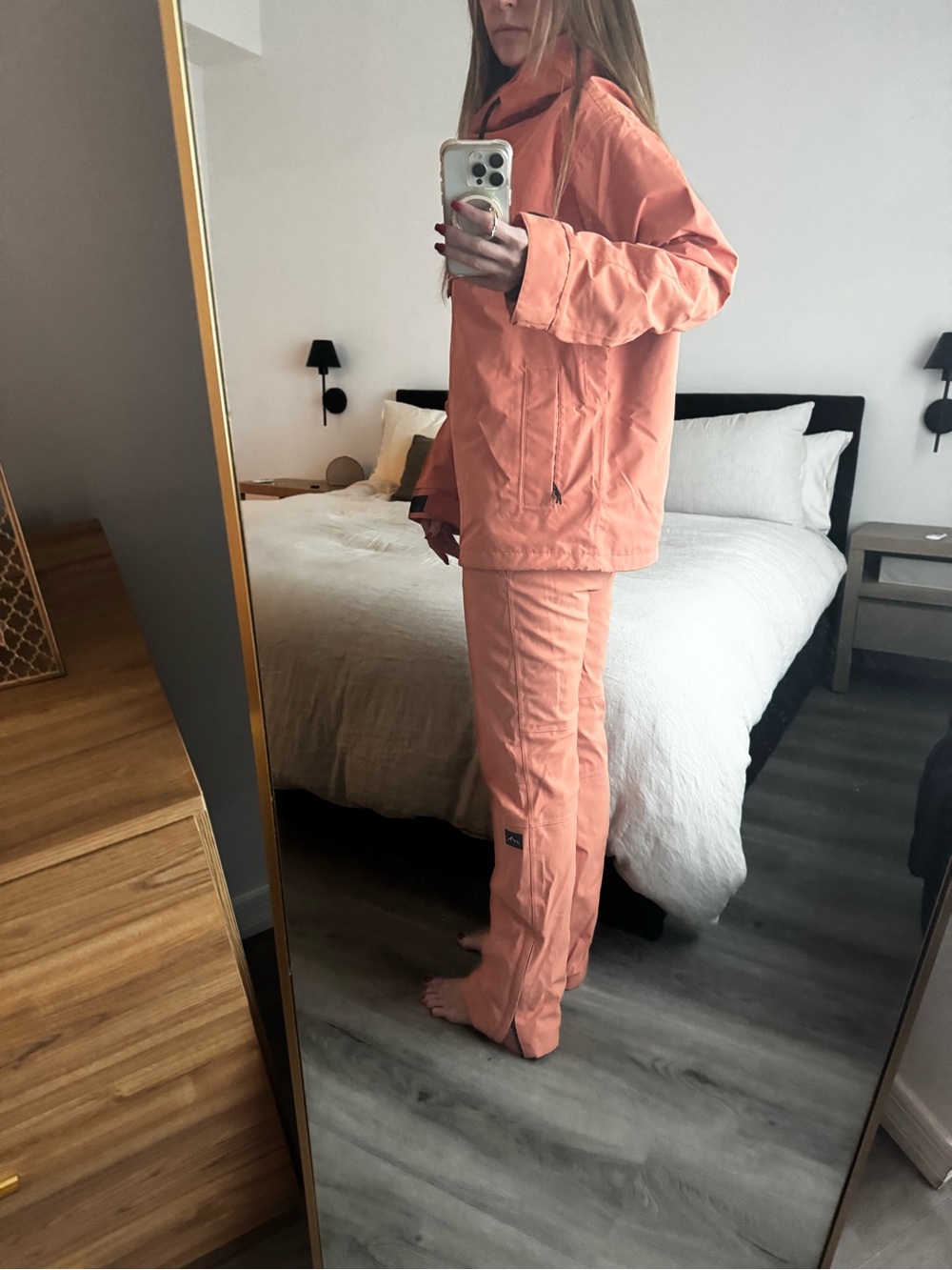 DOPE Snow Peach Blizzard Ski Snowboard Jacket and Pant Set (Both size Small - Picture 2 of 7